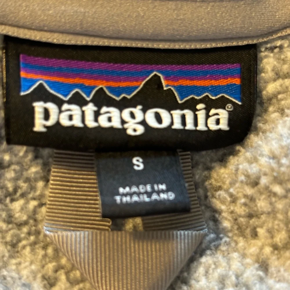Women's Patagonia‎ Better Sweater Fleece Jacket Birch White size S.